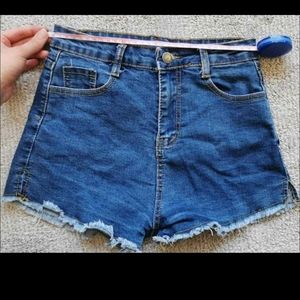 High rise Denim jean short